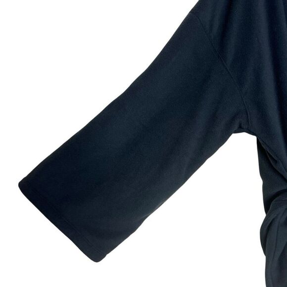 NEW SKIMS Cozy Fleece Wrap Jacket in Onyx Black Size 3X - Picture 4 of 11